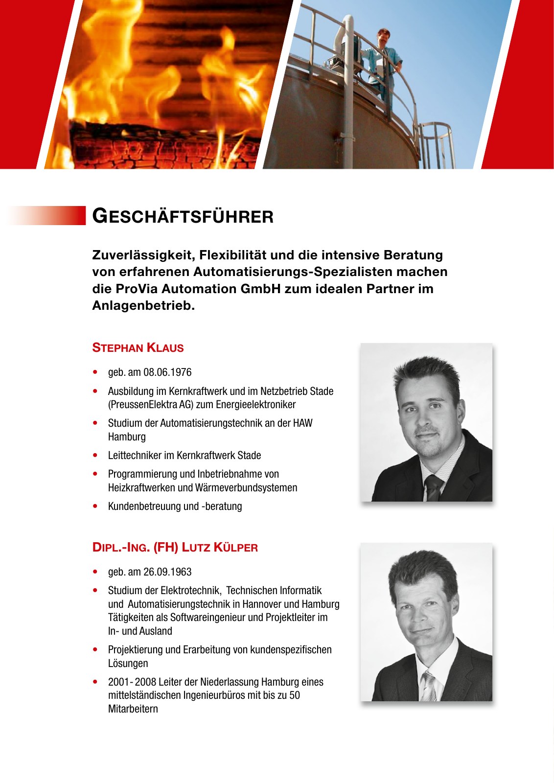 Unternehmensbroschüre, Seite 2